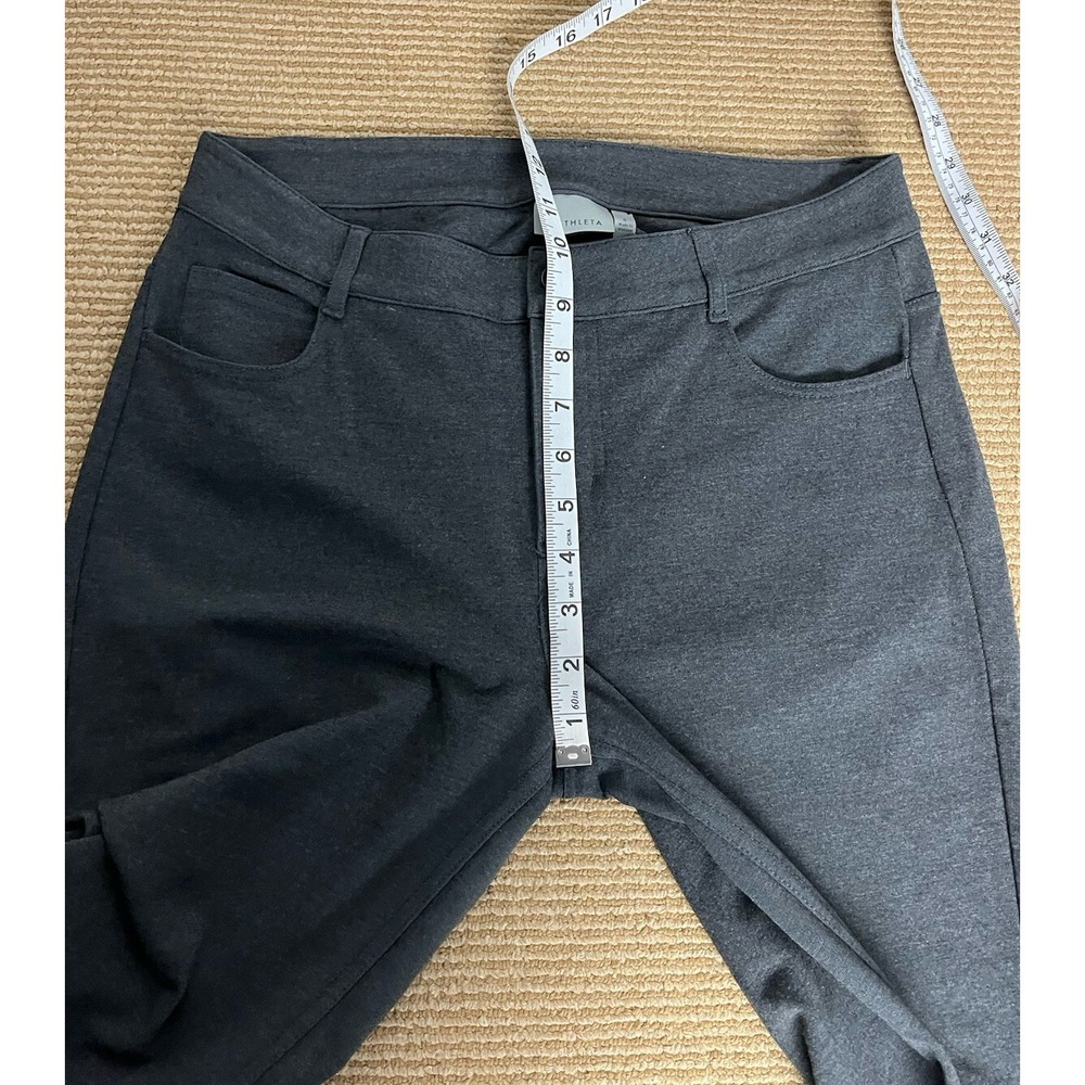 Athleta‎ Women's Avenue Ponte Skinny Pants Size 8 Dark Gray Stretch Pockets - Picture 7 of 10